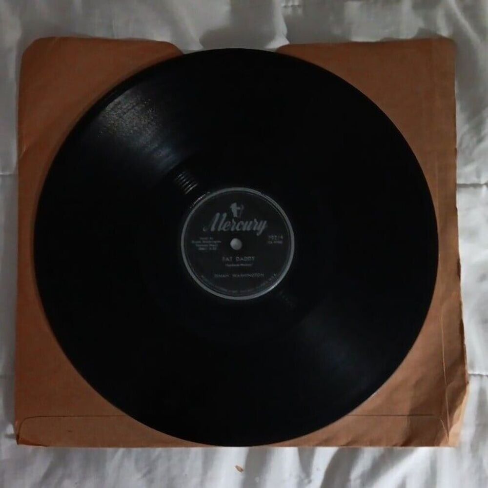 Rare Dinah Washington Fat Daddy/ TV Thing Audio Vinyl 78 Record 70214